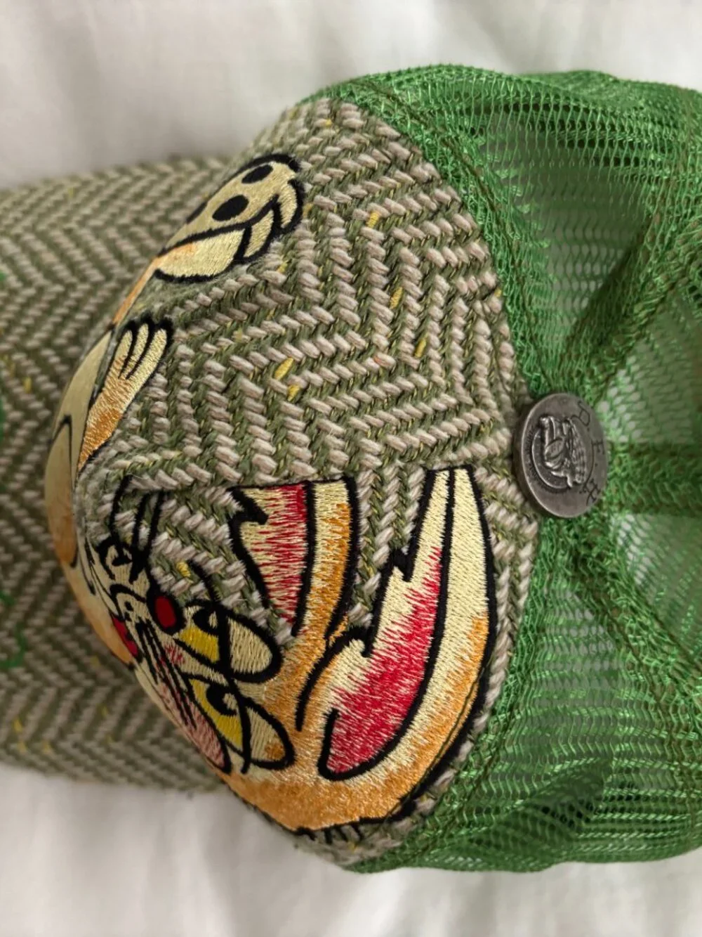 Ed Hardy Trucker Hat w/Fun Rabbit Design - Never Worn, Excellent Condition
